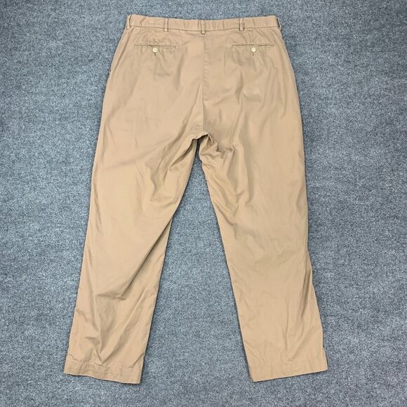 Polo Ralph Lauren Pant Mens 38 Warm Stone Chino High Rise Flat Front Cotton - Picture 10 of 16